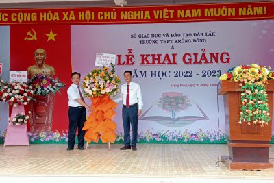 Trường THPT Krông Bông tổ chức Lễ khai giảng năm học 2022 -2023