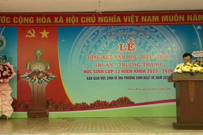 Trường THPT Krông Bông tổ chức Lê Tổng kết năm học và Lễ Tri ân – trưởng thành cho học sinh 12 niên khóa 2023-2026, bàn giao học sinh về địa phương
