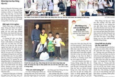 Tuyên dương thầy Lê Trọng Dũng và cô Nguyễn Thị Sương – Điểm tựa cho học trò nghèo nuôi dưỡng ước mơ