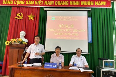 Trường THPT Krông Bông tổ chức thành công Hội nghị viên chức  – người lao động năm học 2025-2026