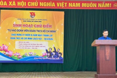 Sôi nổi các hoạt động chào mừng kỷ niệm 95 năm Ngày thành lập Đoàn TNCS Hồ Chí Minh tại Trường THPT Krông Bông